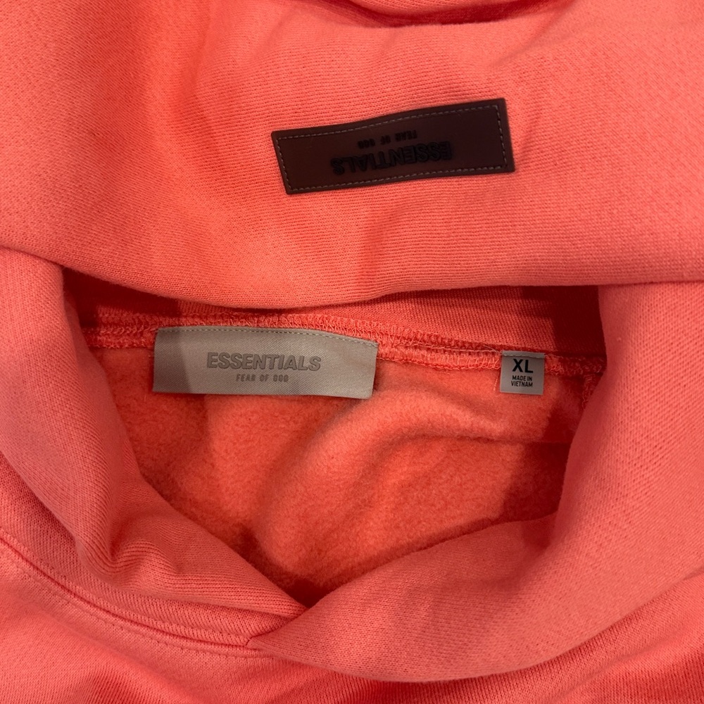 Essentials Fear Of God Coral Hoodie Men’s Size Extra Large - Picture 3 of 5